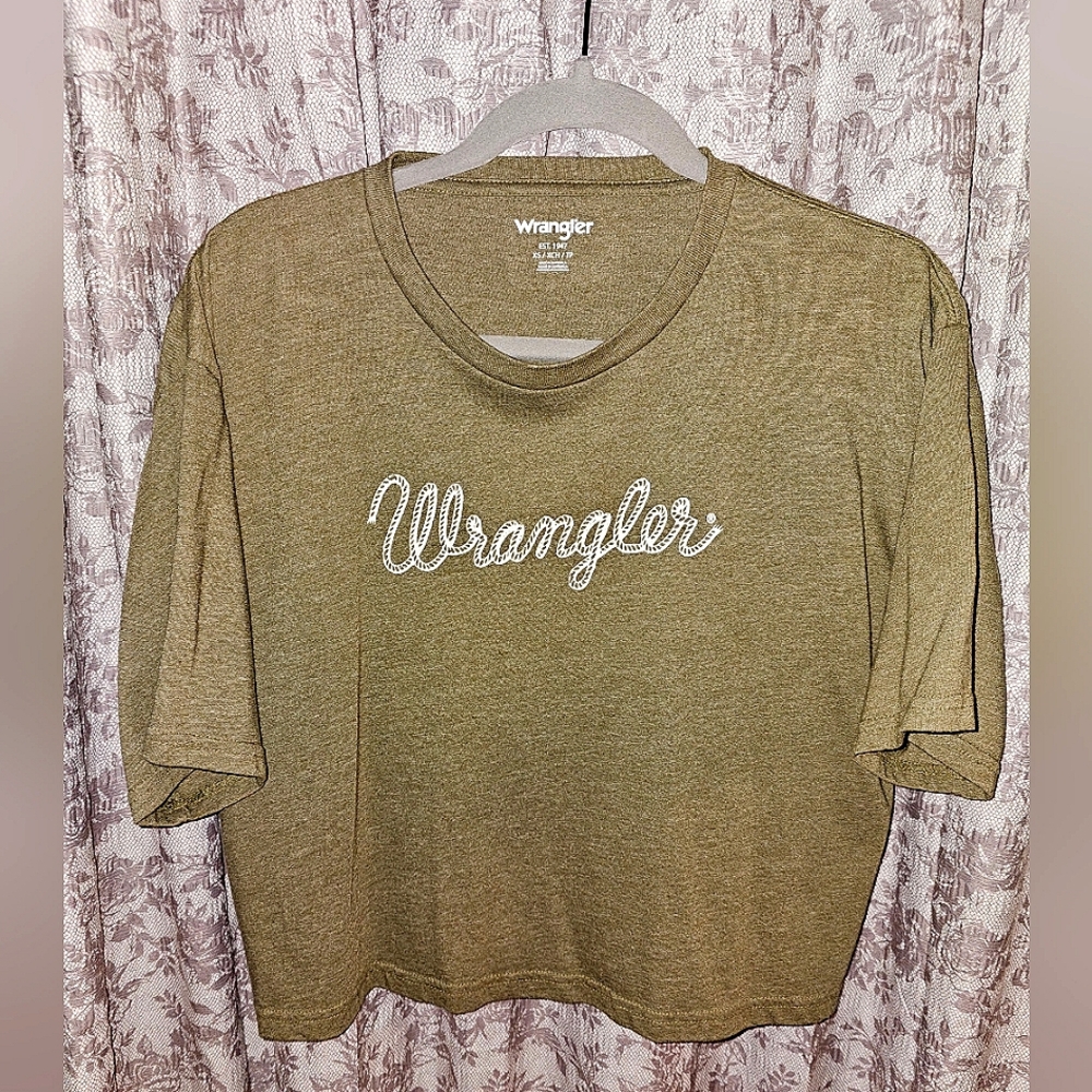 Xs Dark Green Wrangler Crop Top
